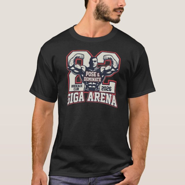 Camiseta T-shirt bordeaux (Frente)