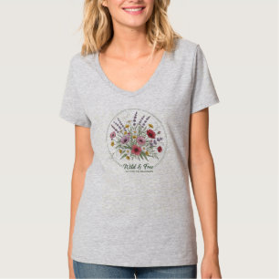 Camiseta T-Shirt Botânico Selvagem e Gratuita De Vinho Selv