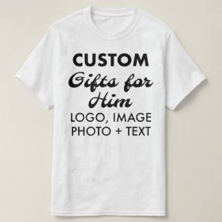 Camiseta T-Shirt Branca de Orçamento Personalizado Masculin