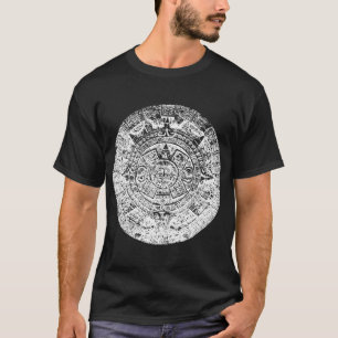 Camiseta T-shirt branco asteca