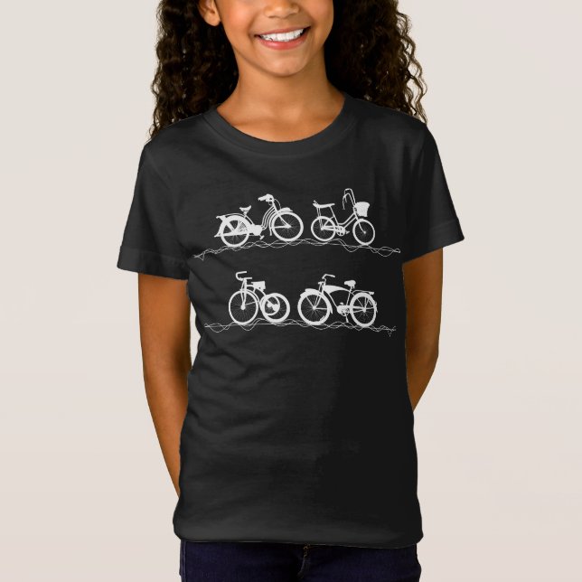 Camiseta T-Shirt Branco Bicicleta (Frente)