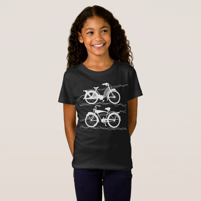 Camiseta T-Shirt Branco Bicicleta (Frente Completa)