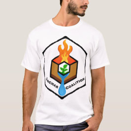 Camiseta T-Shirt branco de carvão de extinção