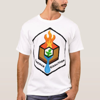Camiseta T-Shirt branco de carvão de extinção