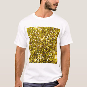 CAMISETA T-SHIRT BRANCO DE OURO IMPRESSO