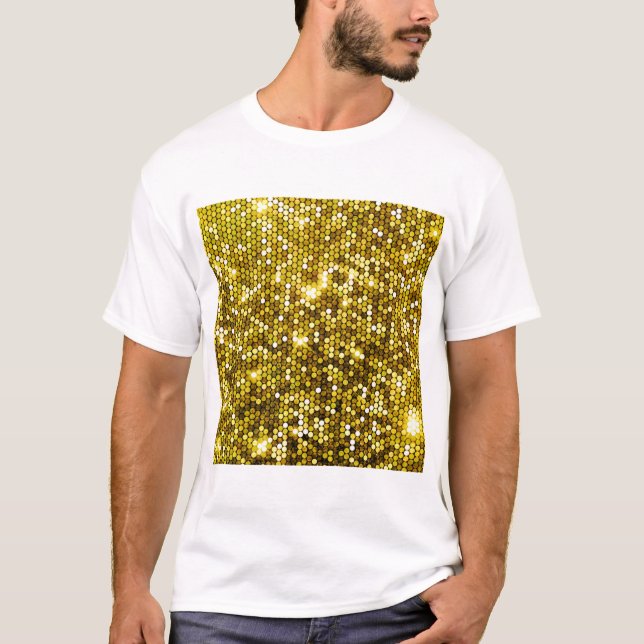CAMISETA T-SHIRT BRANCO DE OURO IMPRESSO (Frente)