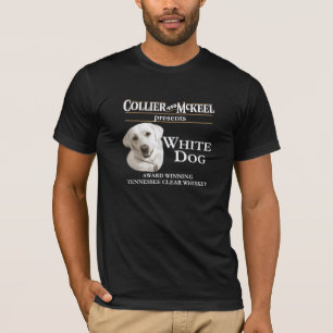 Camiseta T-shirt branco do preto do cão do mineiro e do