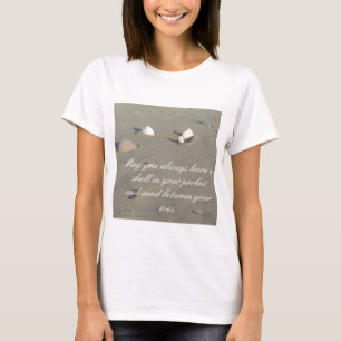 Camiseta T-shirt branco do Seashell
