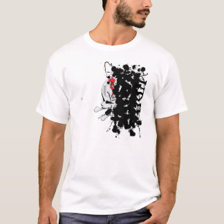 Camiseta T-shirt branco do Splatter de UDB