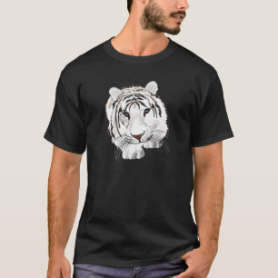 Camiseta T-shirt branco do tigre