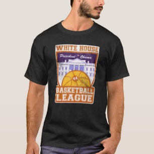 Camiseta T-shirt branco do vintage da liga de basquetebol