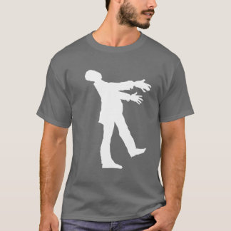 Camiseta T-shirt branco do zombi
