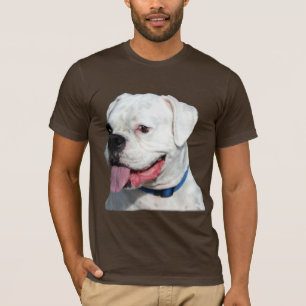 Camiseta T-shirt branco dos homens do pugilista