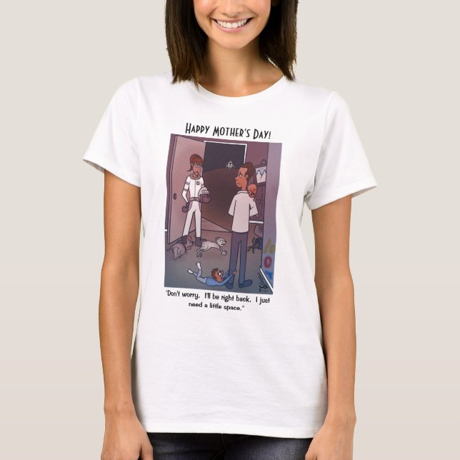 Camiseta T-Shirt Branco Espaço (Frente)