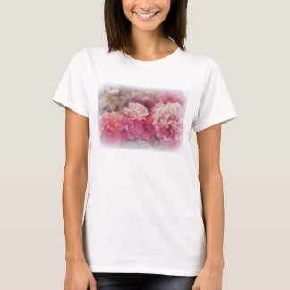 Camiseta T-shirt branco na moda com impressão pintado do