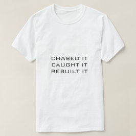 CAMISETA T-SHIRT BRANCO PEGOU-O RECONSTRUI-LO