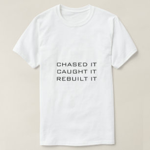 CAMISETA T-SHIRT BRANCO PEGOU-O RECONSTRUI-LO