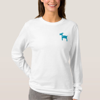 Camiseta T-shirt branco por muito tempo Sleeved do SOM