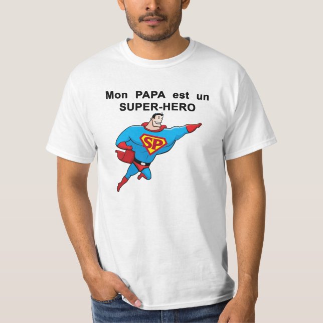 Camiseta T-shirt branco SUPER PAPÁ (Frente)