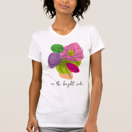 Camiseta T-Shirt Bright Hibiscus Flower Line