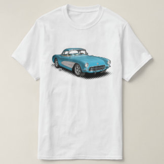 Camiseta T-shirt brilhante do azul 56-57 StingVetteRay