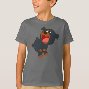 Camiseta T-shirt brincalhão das crianças de Rottweiler do