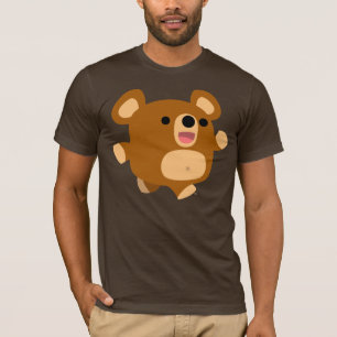 Camiseta T-shirt brincalhão do urso dos desenhos animados