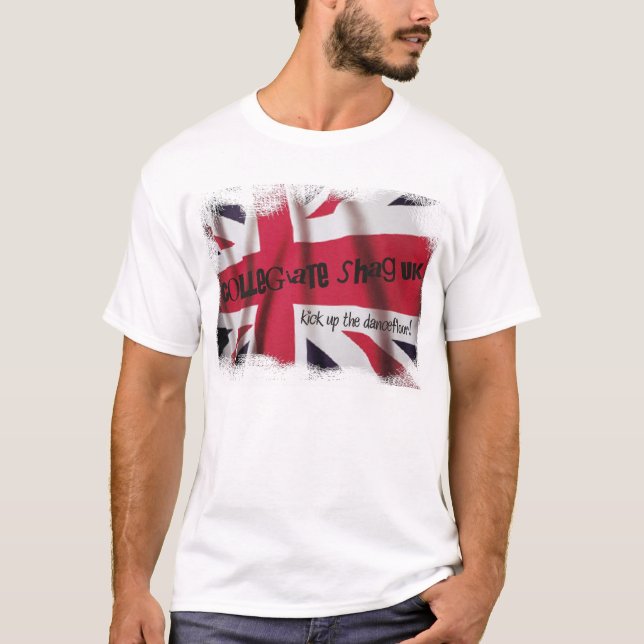 Camiseta T-shirt BRITÂNICO da bandeira de união do Shag (Frente)