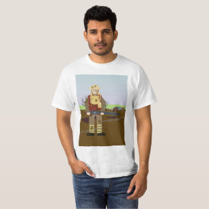 Camiseta T-shirt britânico do artilheiro de 2# Lewis
