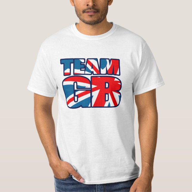 Camiseta T-shirt britânico do jaque de união do GB da (Frente)
