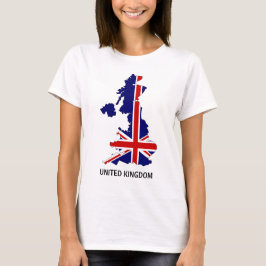 Camiseta T-shirt britânico do mapa