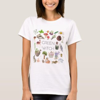 Camiseta T-Shirt Bruxa Verde