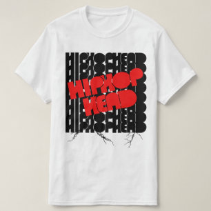 Camiseta T-Shirt Cabeça de Hiphop da Escola Antiga
