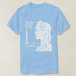 Camiseta T-Shirt Cabeça de Hula Branca
