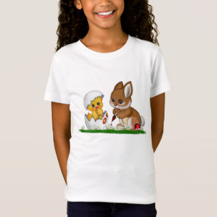 Camiseta T-shirt cabido Bella da boneca das meninas