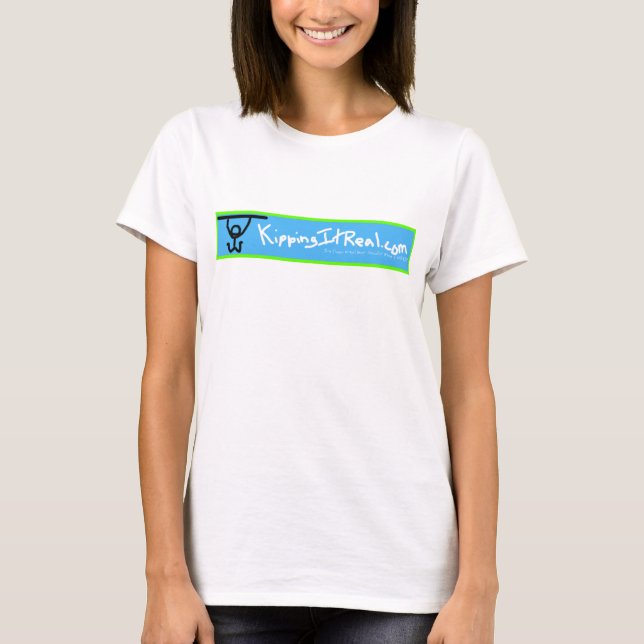 Camiseta T-shirt cabido de KippingItReal.com das mulheres (Frente)