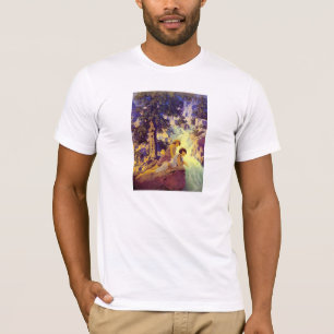 Camiseta T-shirt: Cachoeira - por Maxfield Parrish
