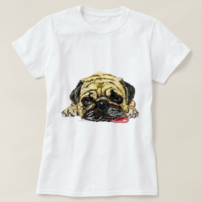 Camiseta T-Shirt Cachorro Engraçado (Frente do Design)