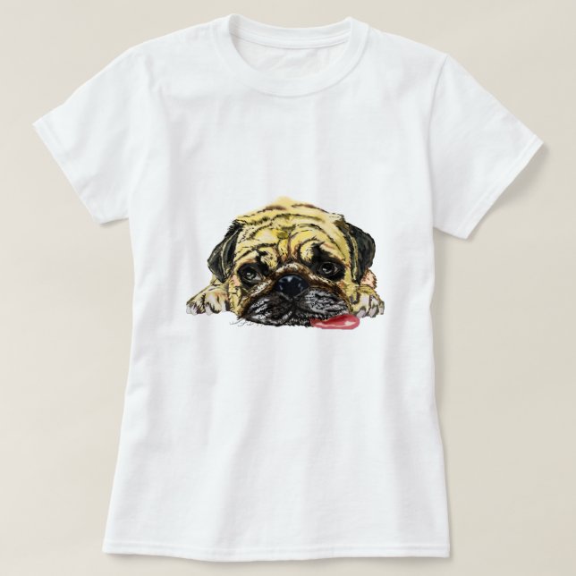 Camiseta T-Shirt Cachorro Engraçado (Frente do Design)