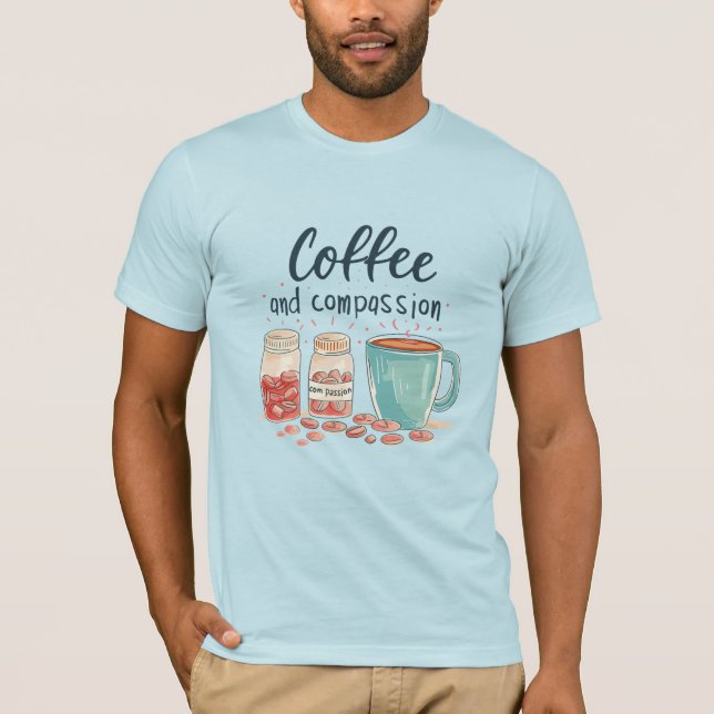 Camiseta T-Shirt Café e Compaixão (Frente)