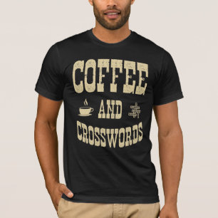 Camiseta T-Shirt Café E Palavras Cruzadas