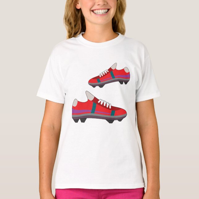 Camiseta T-Shirt Calçados De Futebol (Frente)