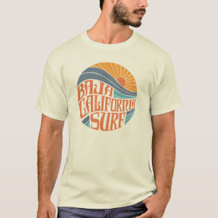 Camiseta T-shirt californiano do vintage do surf de Baja