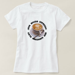 Camiseta T-shirt Caneca de Café Cappuccino Itália