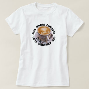 Camiseta T-shirt Caneca Xícara Café Cappuccino Itá