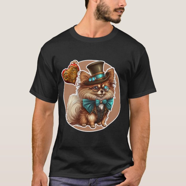 Camiseta T-Shirt Canino da Pomerânia (Frente)