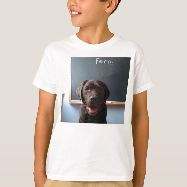 Camiseta T-Shirt Cão de Chocolate Lab (Frente)