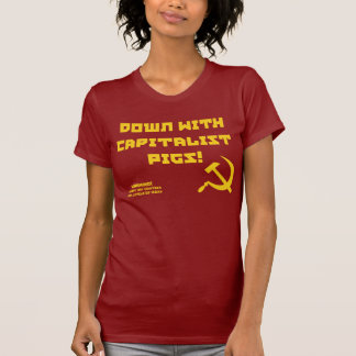 Camiseta T-shirt capitalista da ironia das mulheres