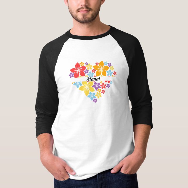 Camiseta T-Shirt Cardíaca Floral Love (Frente)