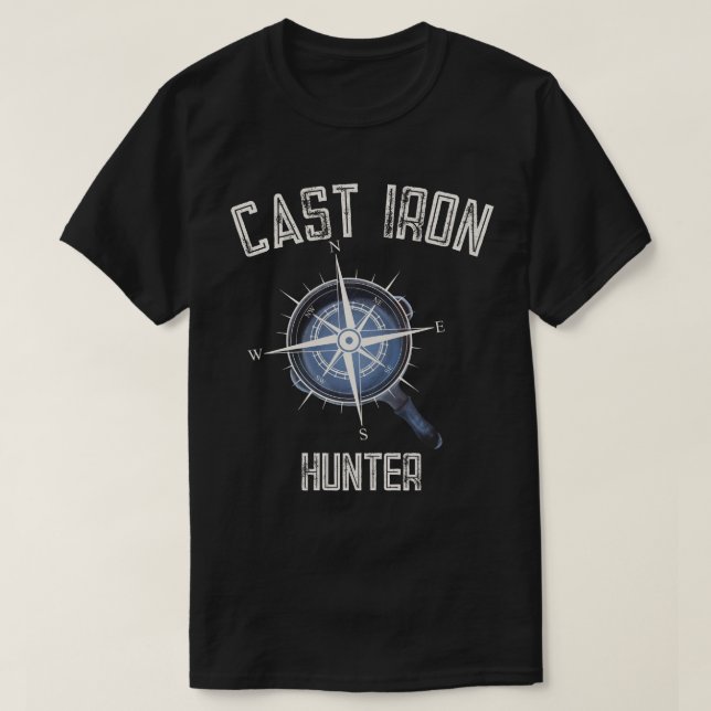Camiseta T-Shirt Cast Iron Skillet Hunter (Frente do Design)